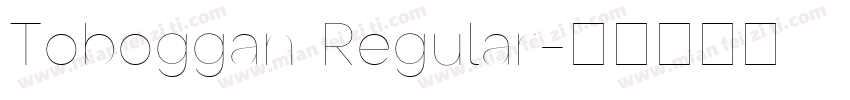 Toboggan Regular字体转换